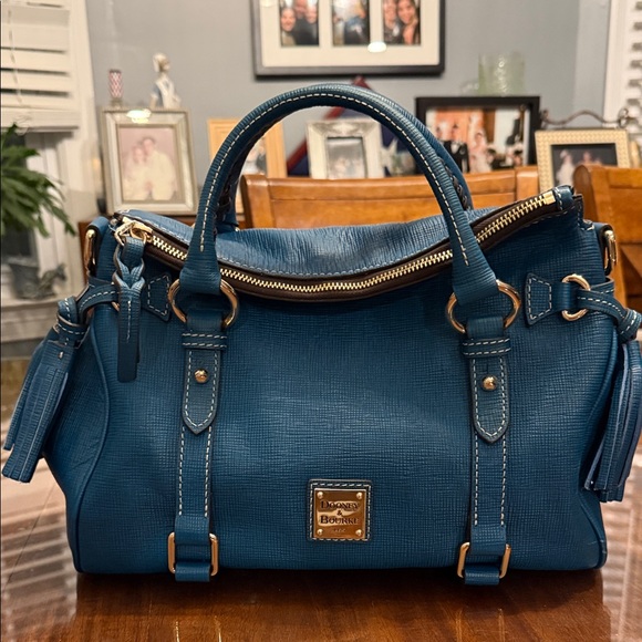 Dooney and Bourke Saffiano Leather Satchel - Picture 2 of 11
